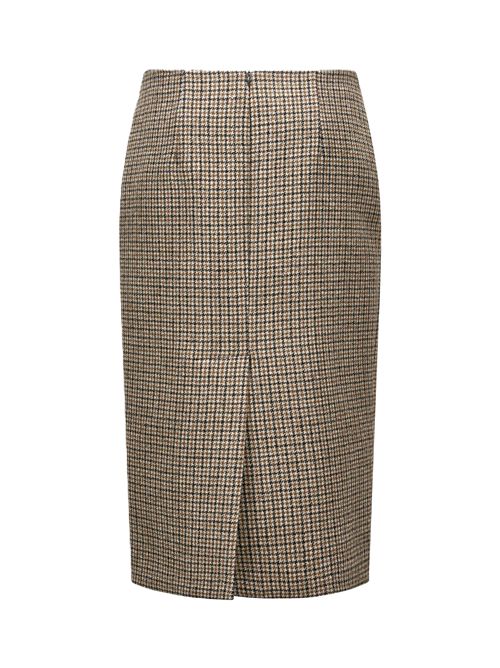 Gonna completo midi pied de poule P.a.r.o.s.h. | D621209LAURIE804 FANT BEIGE